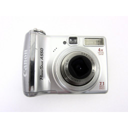 Снятие передней и задней обложек Canon PowerShot A550
