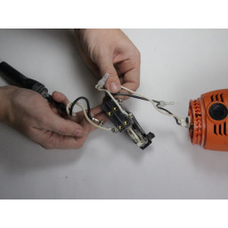 Угловая шлифмашина Ridgid R10202 Замена узла электропроводки